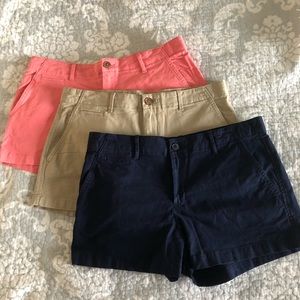 3 Pairs of 3” Gap Trouser Shorts!!
